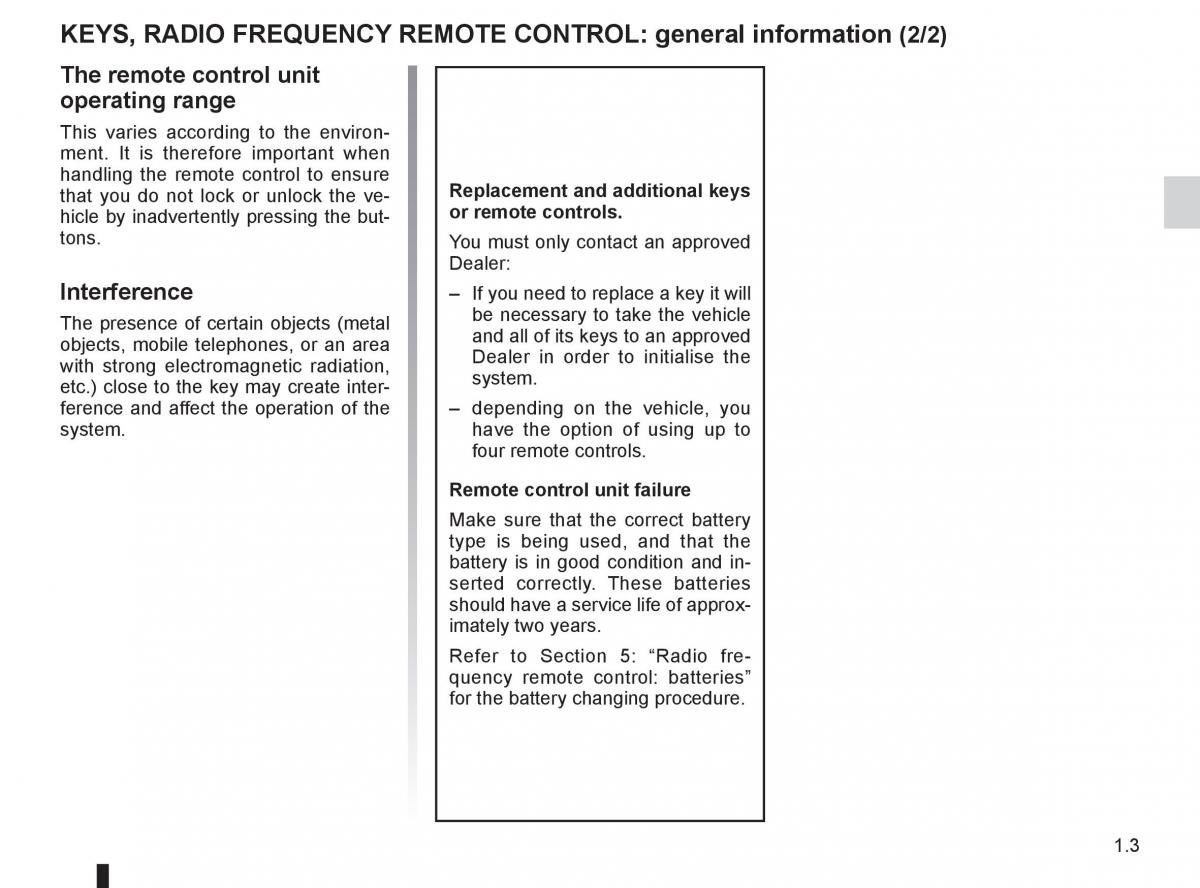 manual  Dacia Sandero I 1 owners manual / page 9