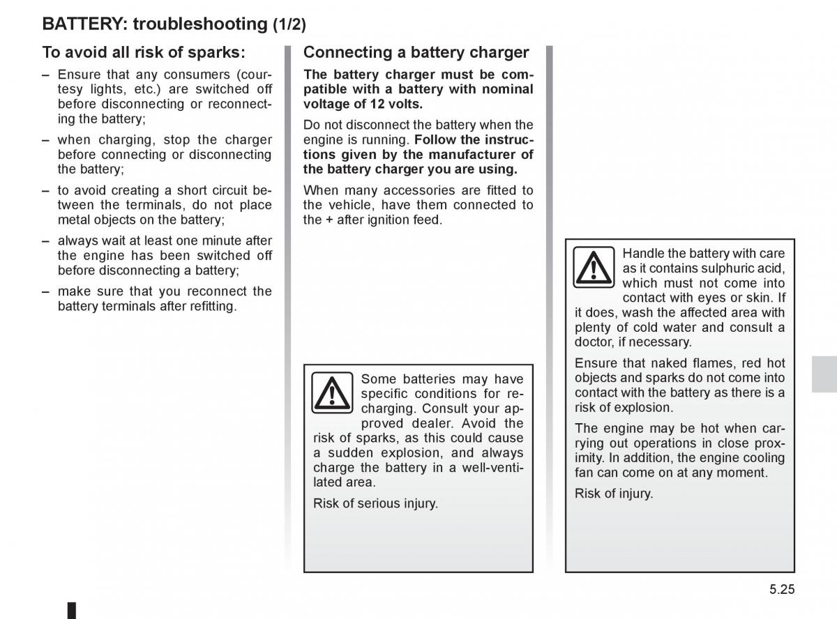 Dacia Sandero I 1 owners manual / page 145