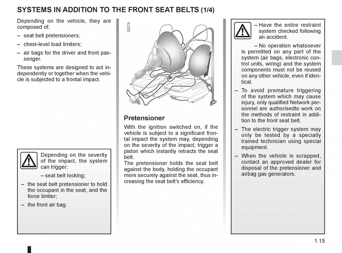 manual  Dacia Sandero I 1 owners manual / page 21