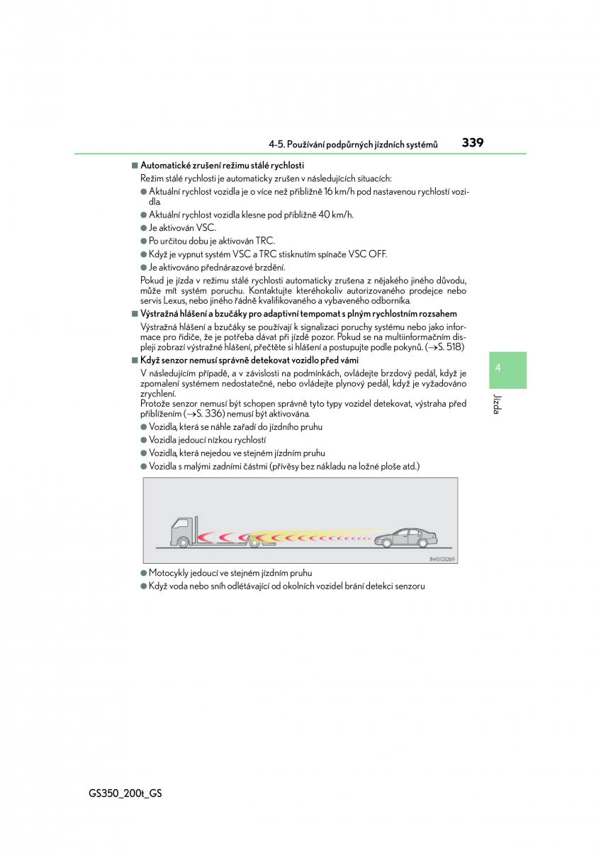 Lexus GS F IV 4 navod k obsludze / page 339
