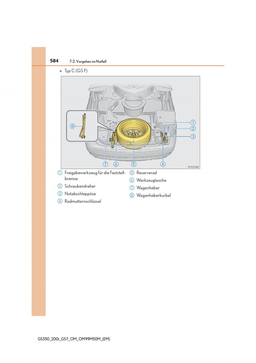 Lexus GS F IV 4 Handbuch / page 584