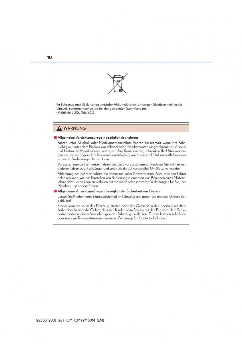 Lexus GS F IV 4 Handbuch / page 10