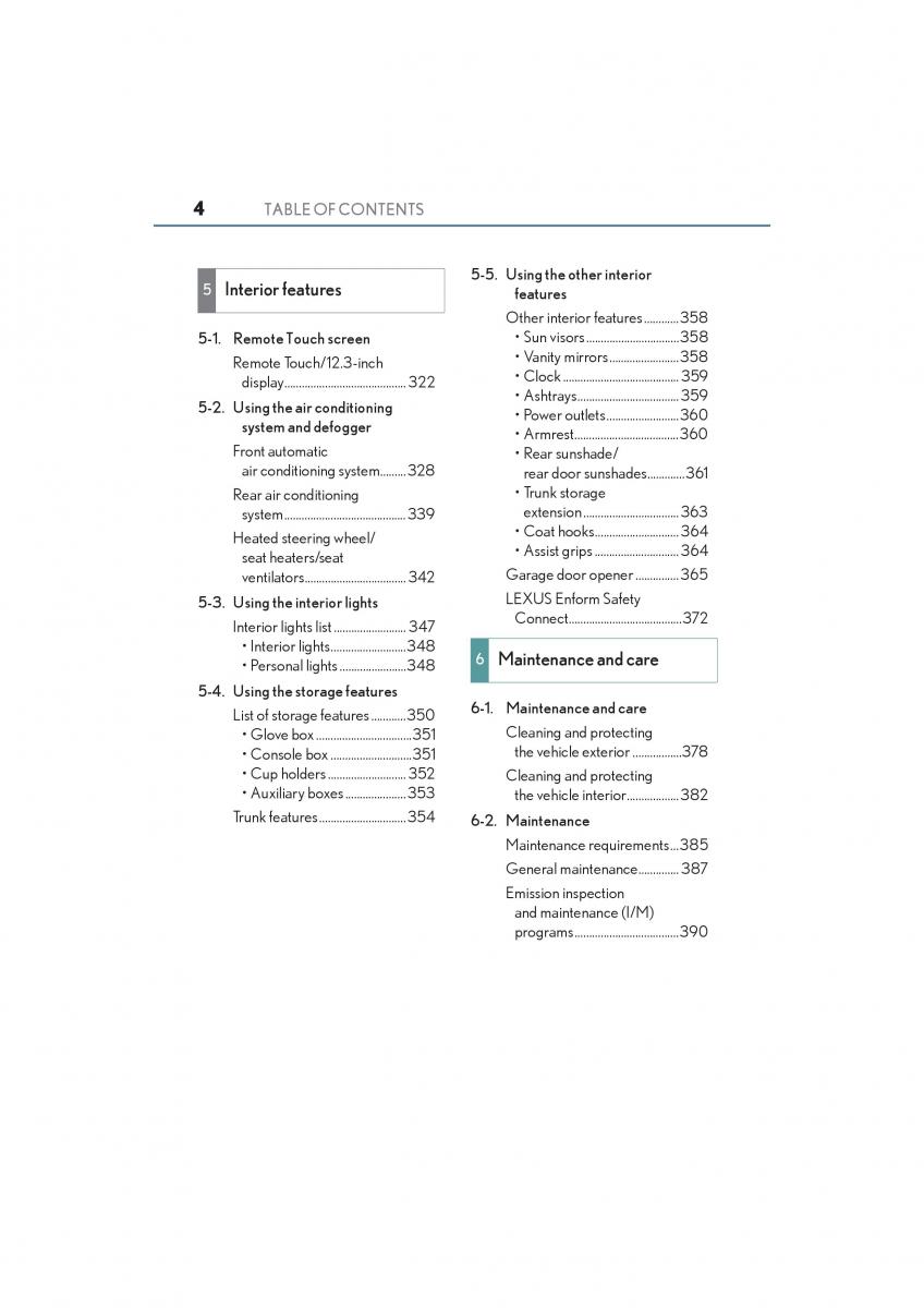 Lexus GS F IV 4 owners manual / page 6