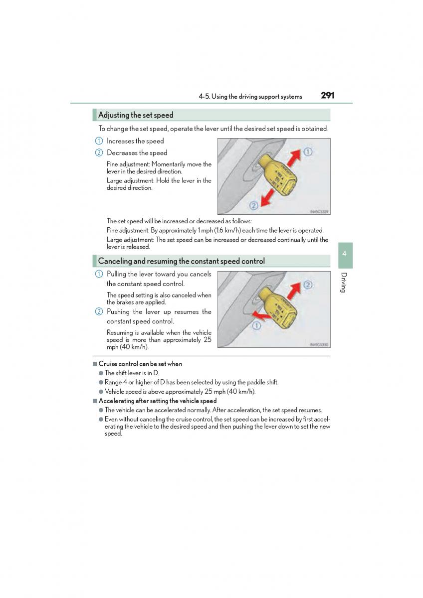 Lexus GS F IV 4 owners manual / page 293