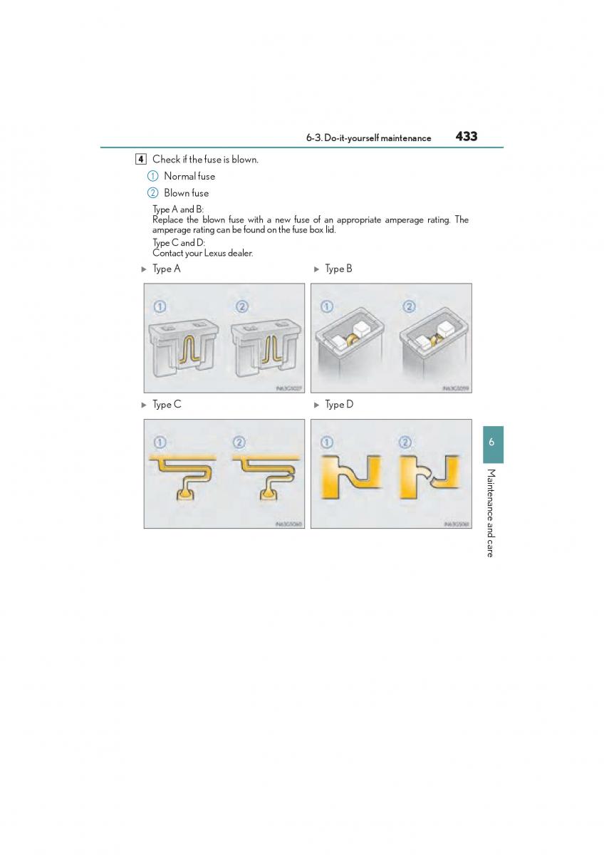 Lexus GS F IV 4 owners manual / page 435