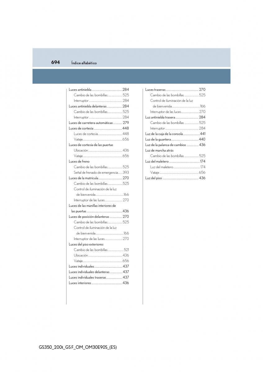 Lexus GS F IV 4 manual del propietario / page 694