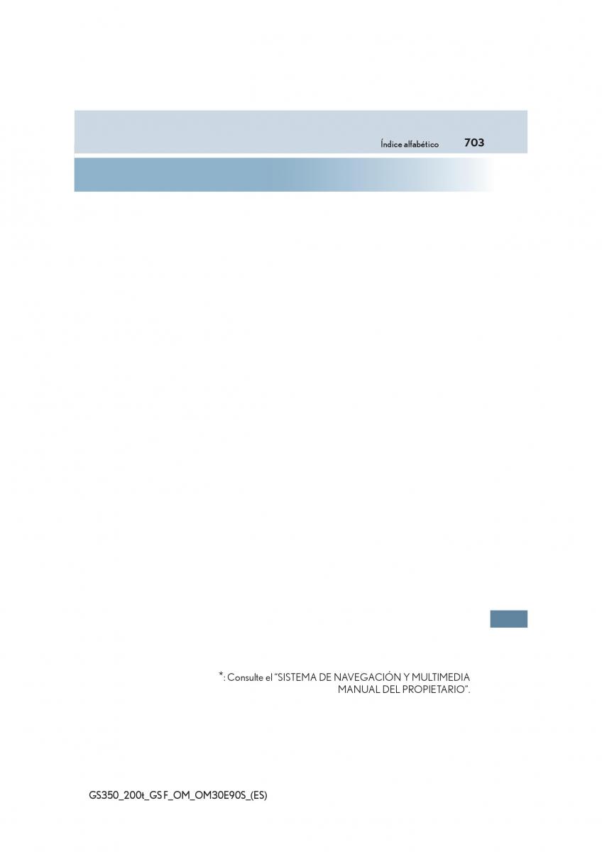 Lexus GS F IV 4 manual del propietario / page 703