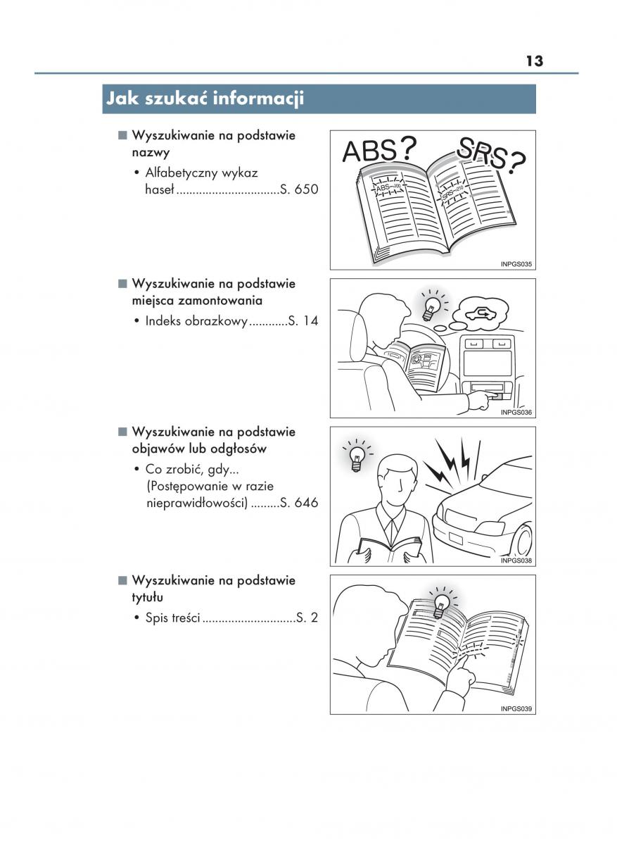 Lexus GS F IV 4 instrukcja obslugi / page 13