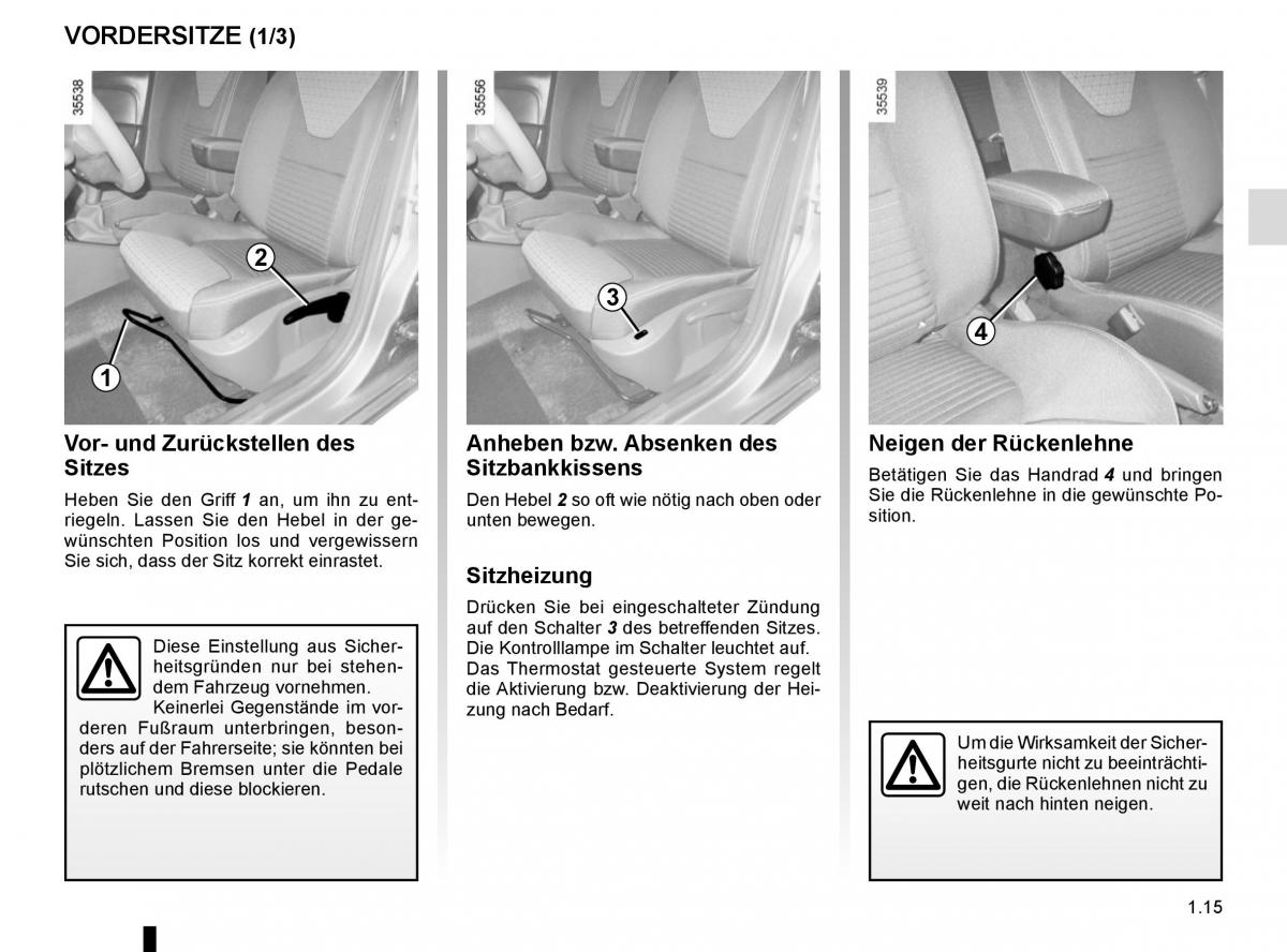 Renault Clio IV 4 Handbuch / page 21