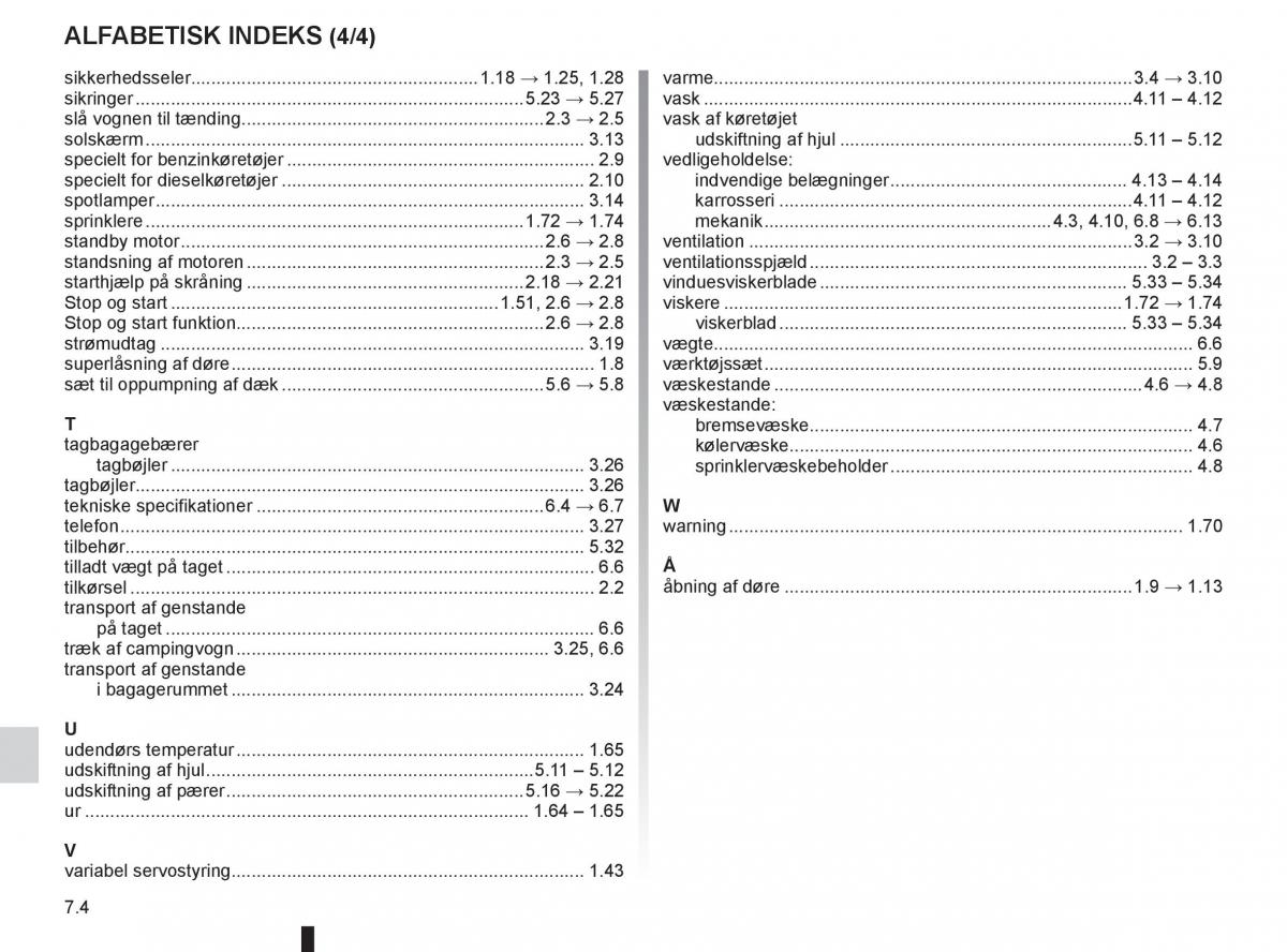 Renault Clio IV 4 Bilens instruktionsbog / page 224