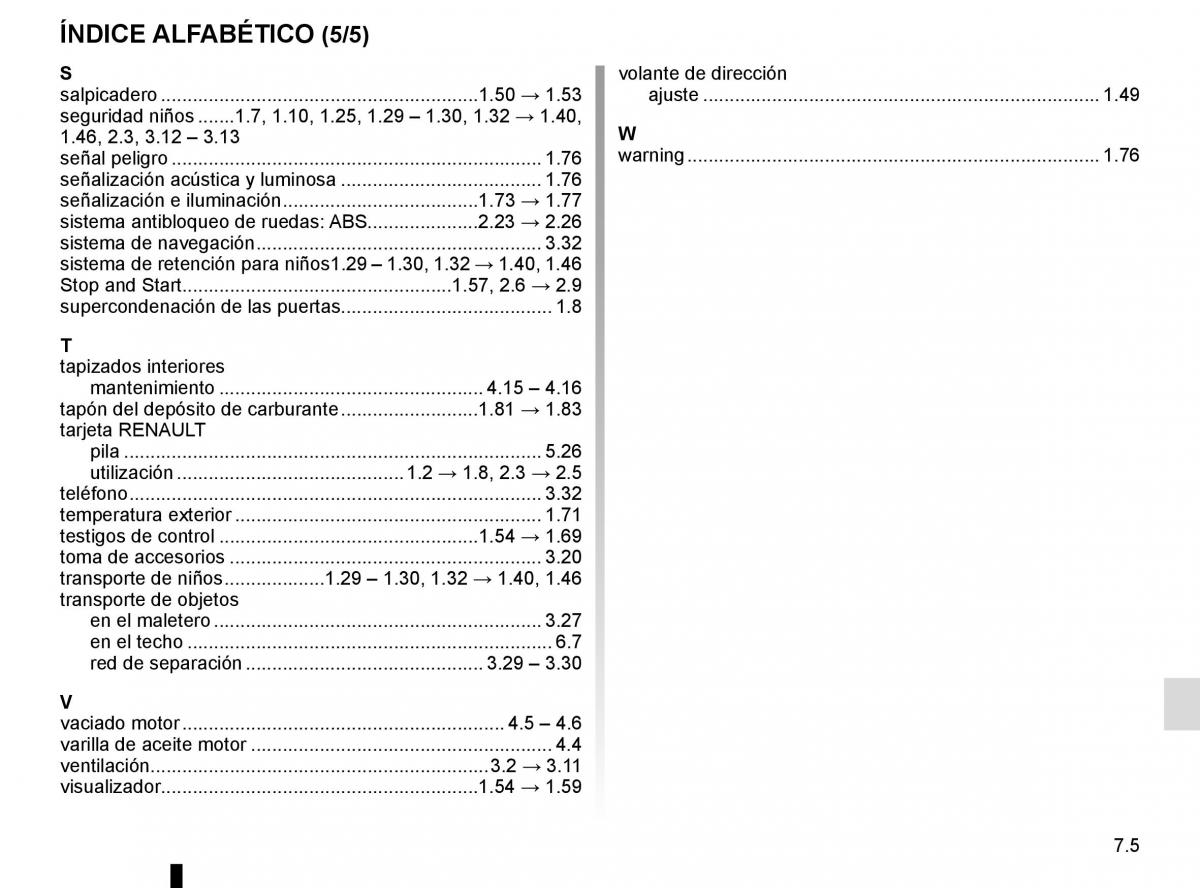 Renault Clio IV 4 manual del propietario / page 249