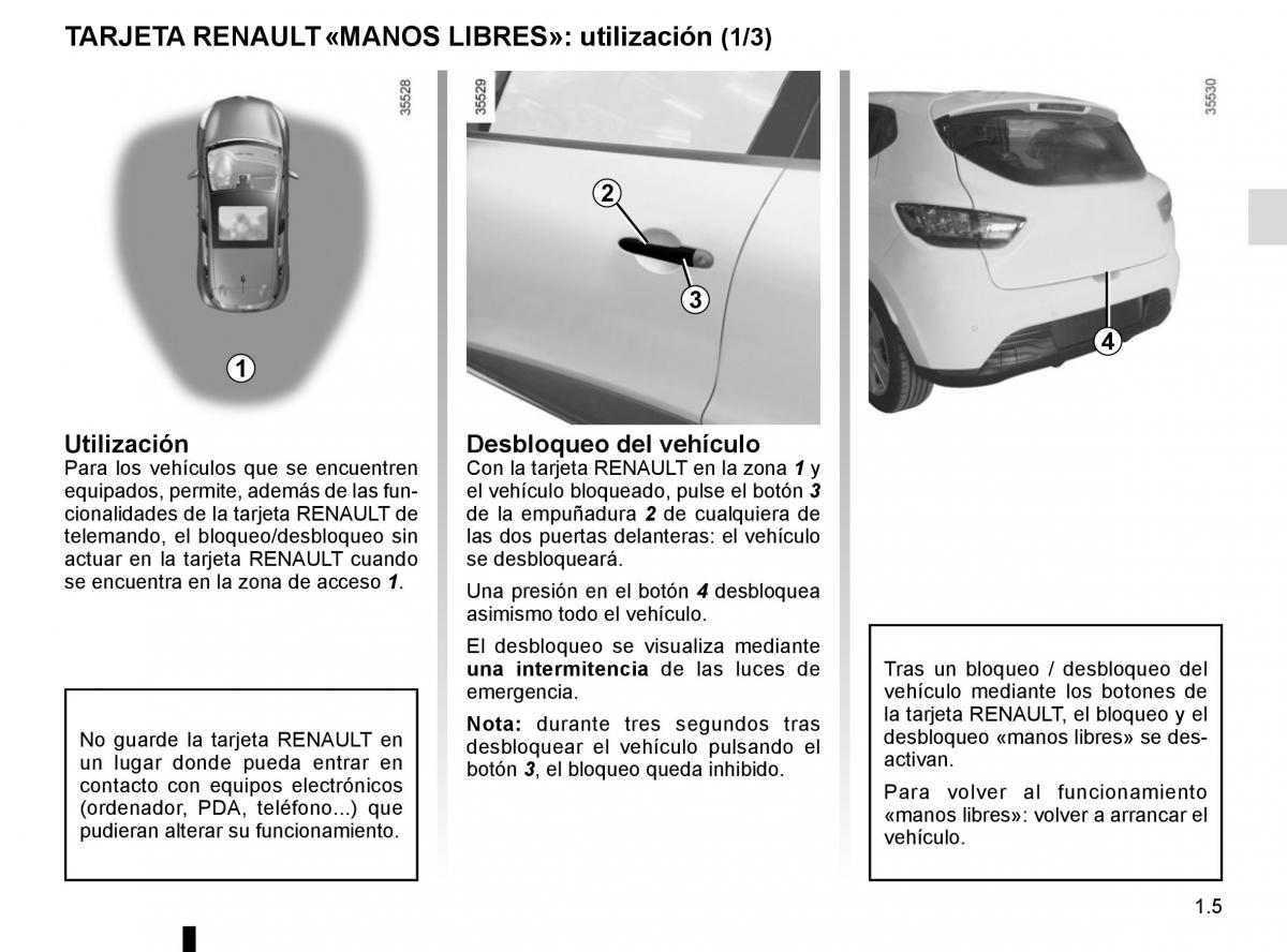 Renault Clio IV 4 manual del propietario / page 11