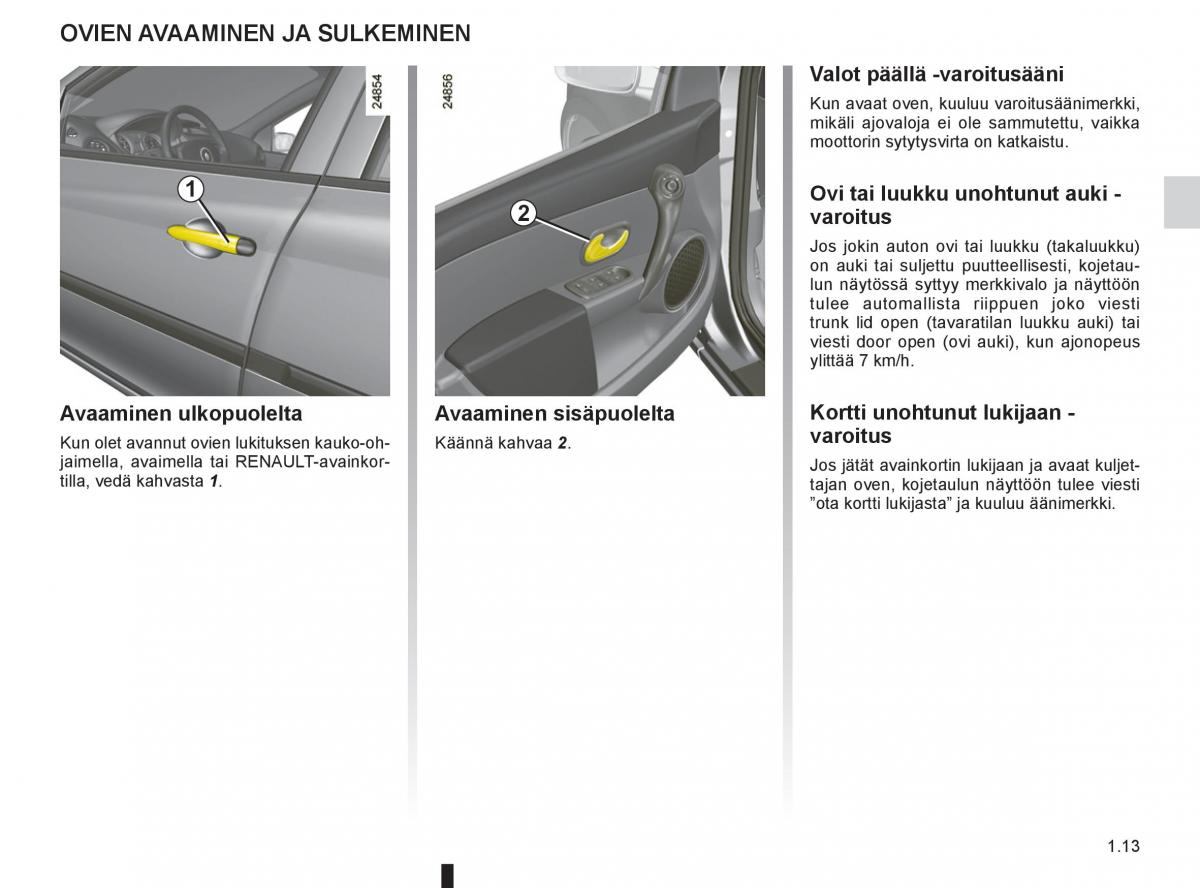 Renault Clio IV 4 omistajan kasikirja / page 21