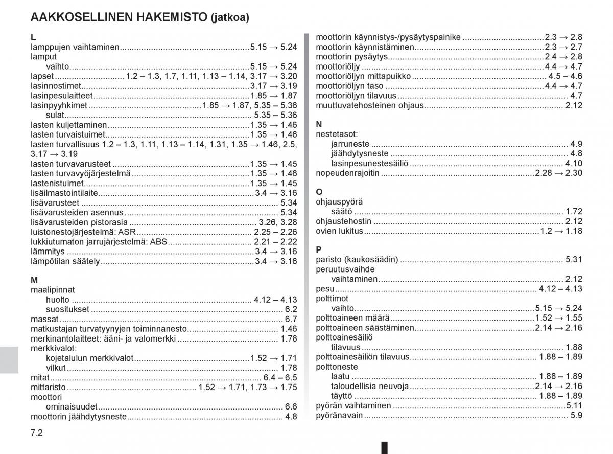 Renault Clio IV 4 omistajan kasikirja / page 256