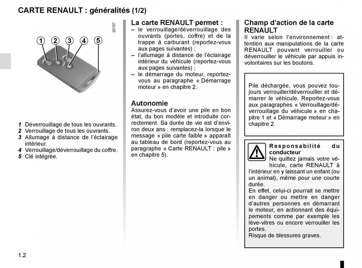 Renault Clio IV 4 manuel du proprietaire / page 8