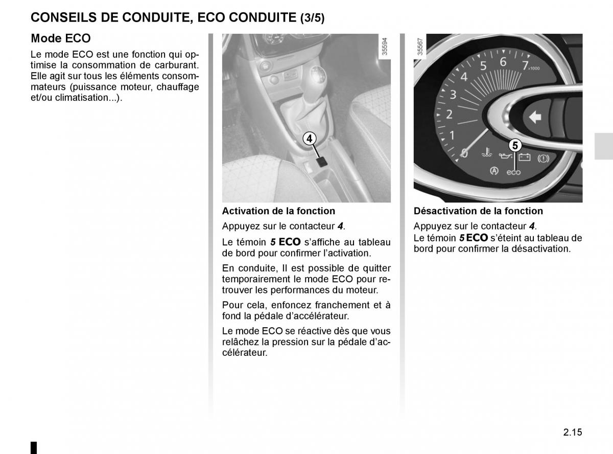 Renault Clio IV 4 manuel du proprietaire / page 105