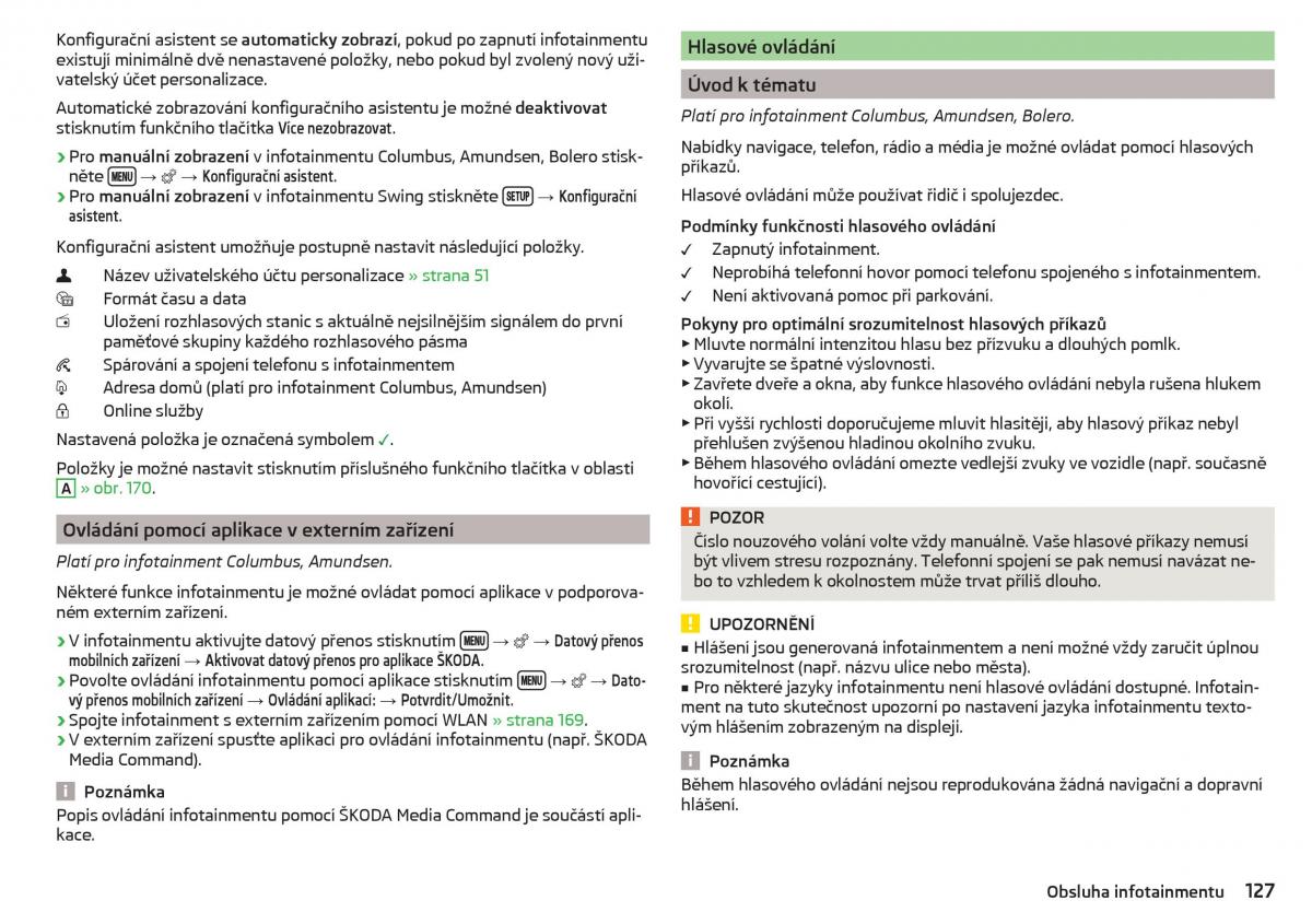 Skoda Kodiaq navod k obsludze / page 129