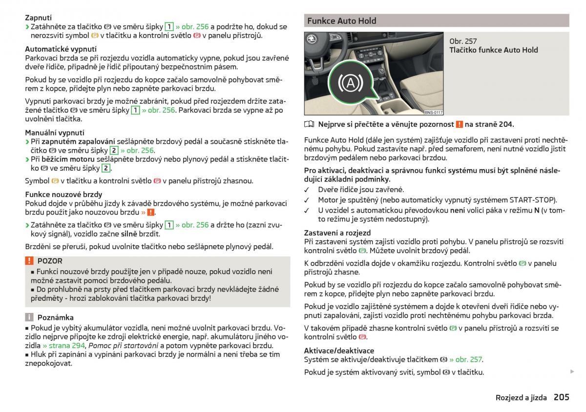 manual Skoda Kodiaq navod k obsludze / page 207