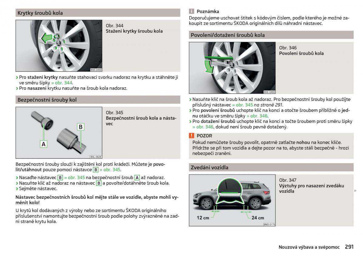 manual Skoda Kodiaq navod k obsludze / page 293