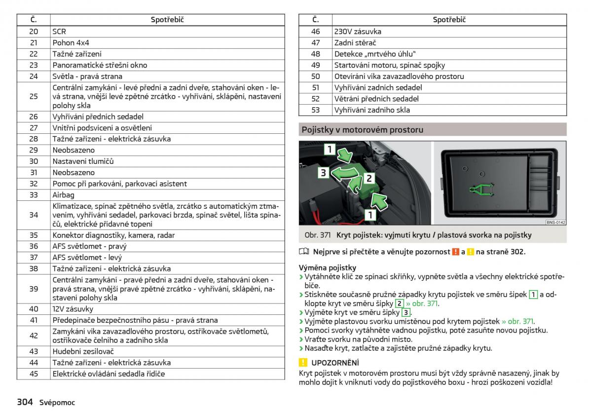 manual Skoda Kodiaq navod k obsludze / page 306