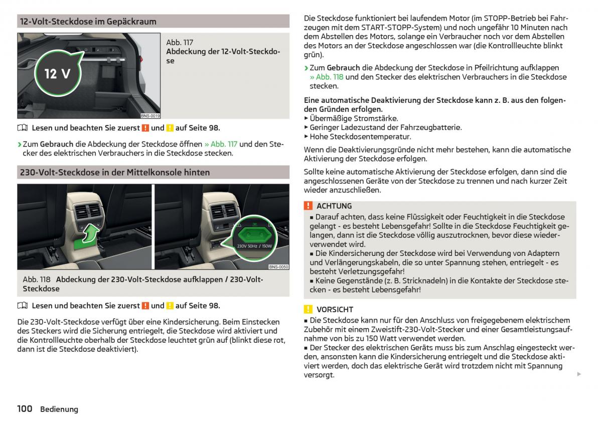 Skoda Kodiaq Handbuch / page 102