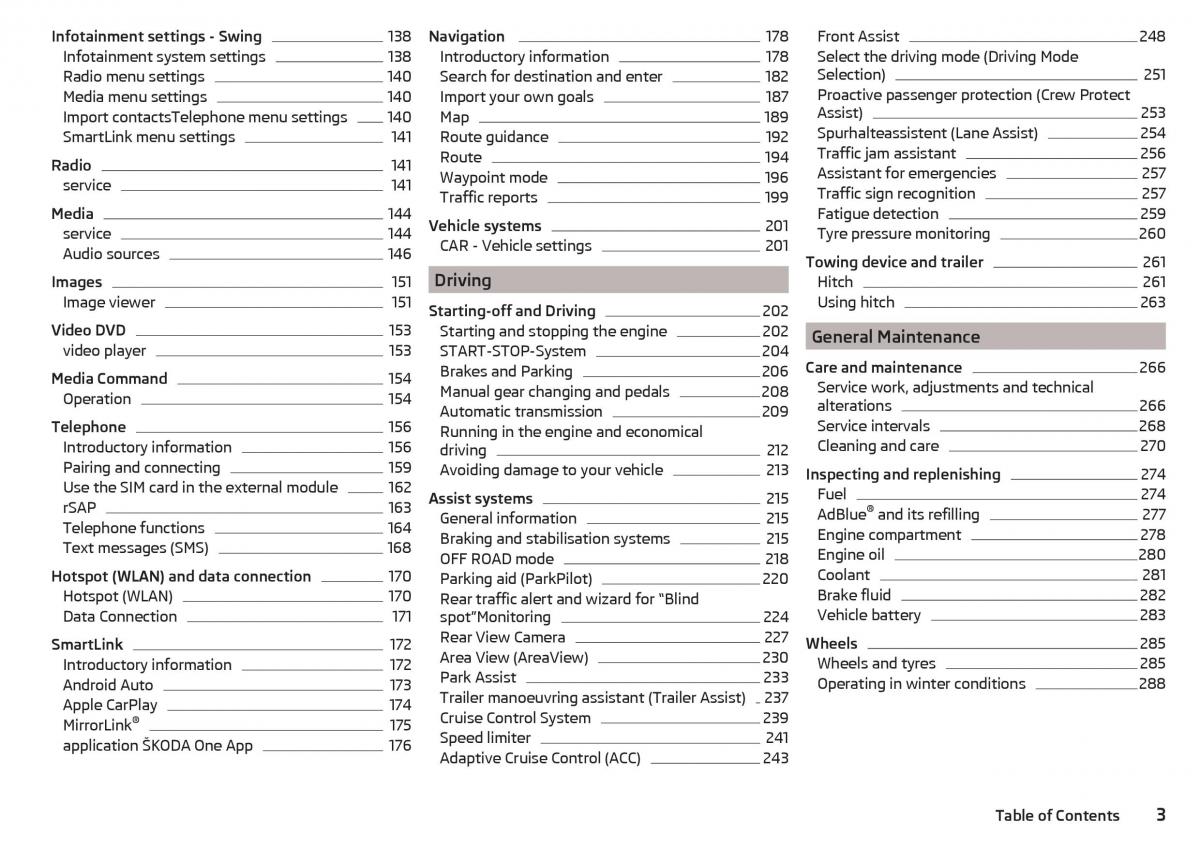 Skoda Kodiaq owners manual / page 5