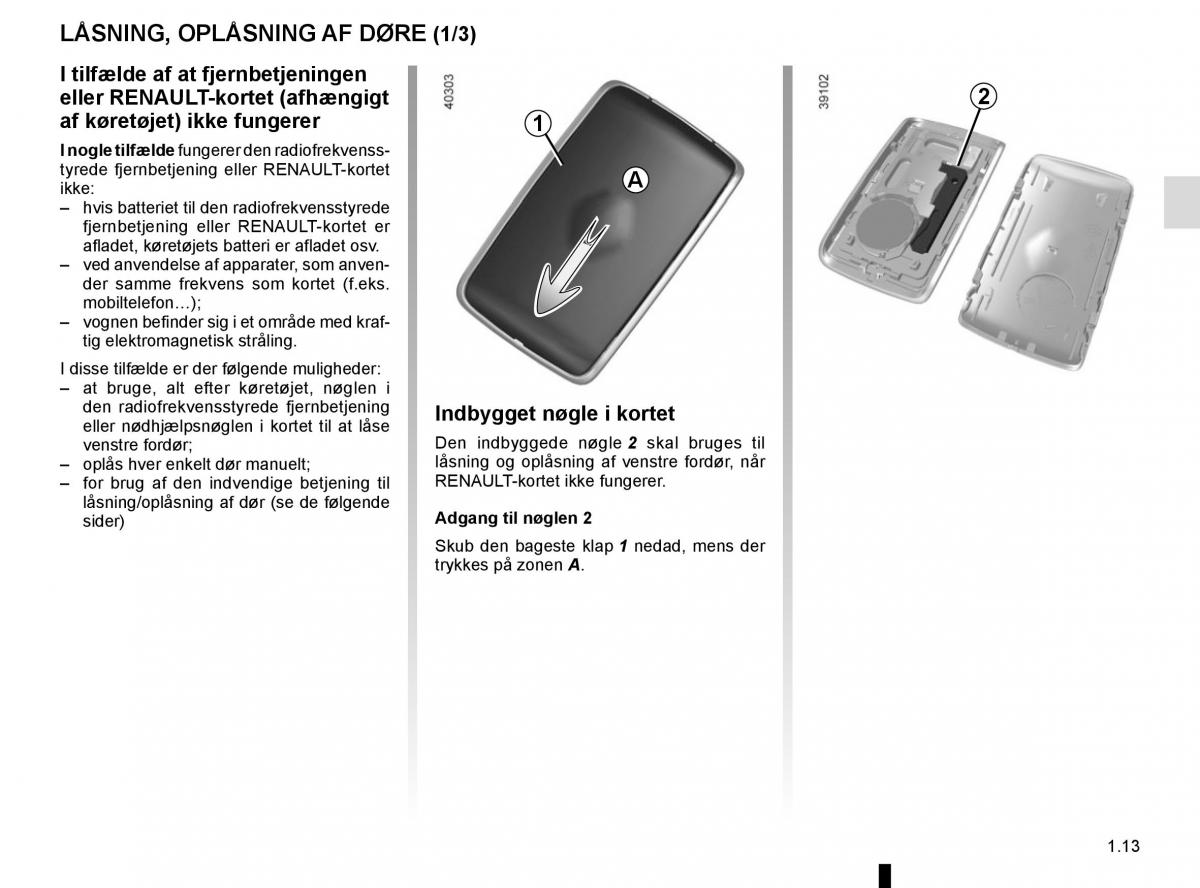 Renault Megane IV 4 Bilens instruktionsbog / page 19
