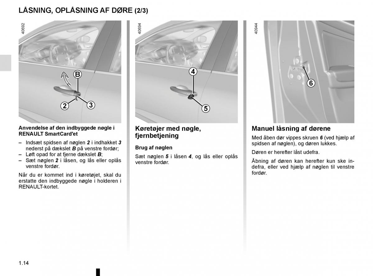 Renault Megane IV 4 Bilens instruktionsbog / page 20