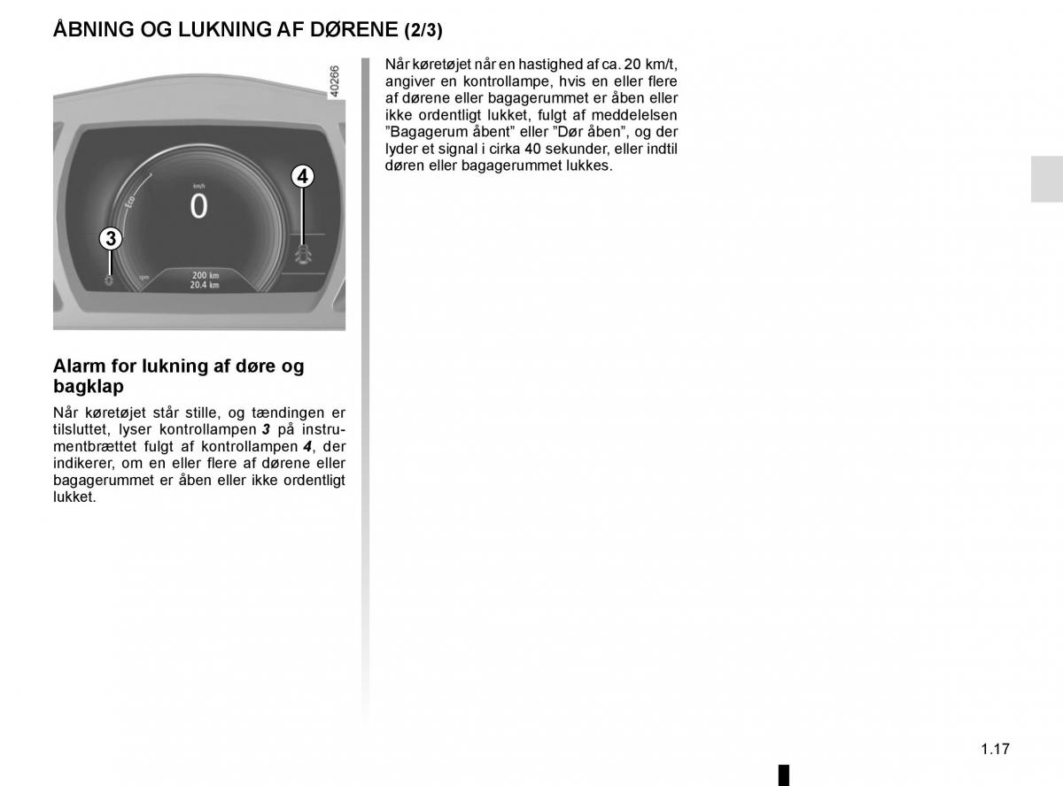 Renault Megane IV 4 Bilens instruktionsbog / page 23