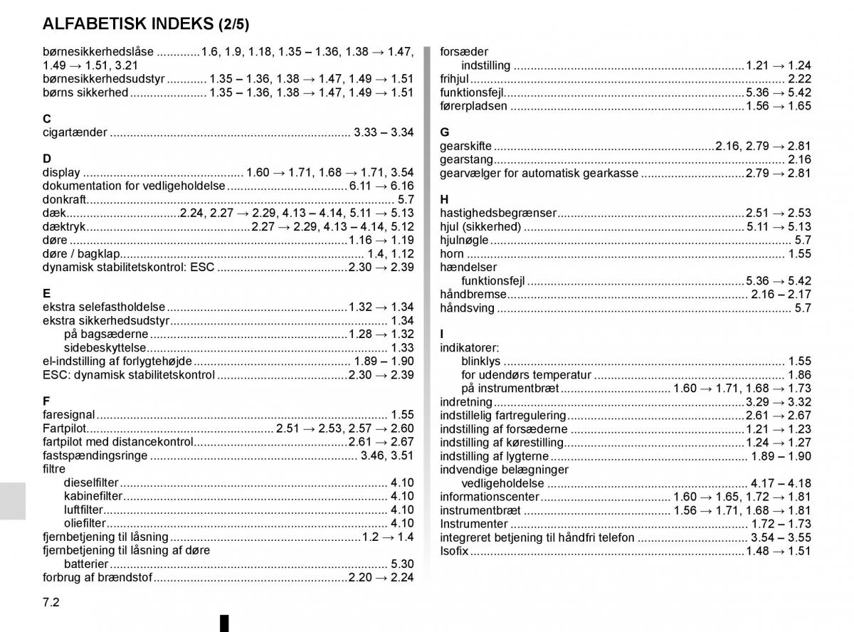 Renault Megane IV 4 Bilens instruktionsbog / page 334