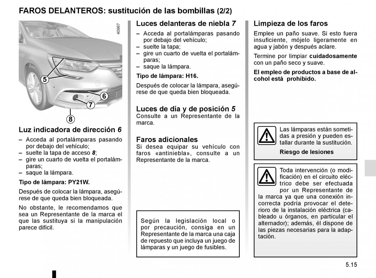 Renault Megane IV 4 manual del propietario / page 283