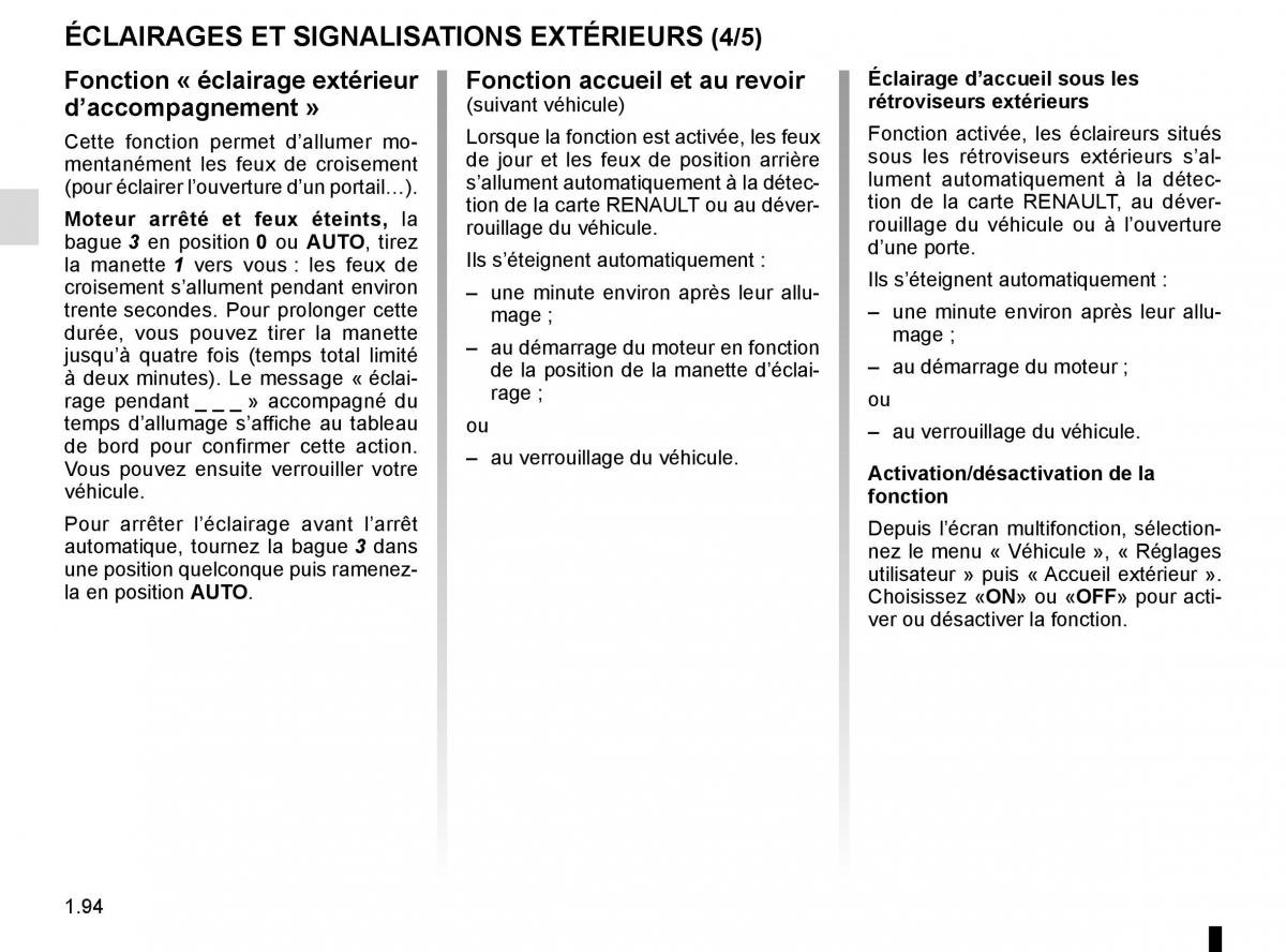Renault Megane IV 4 manuel du proprietaire / page 100