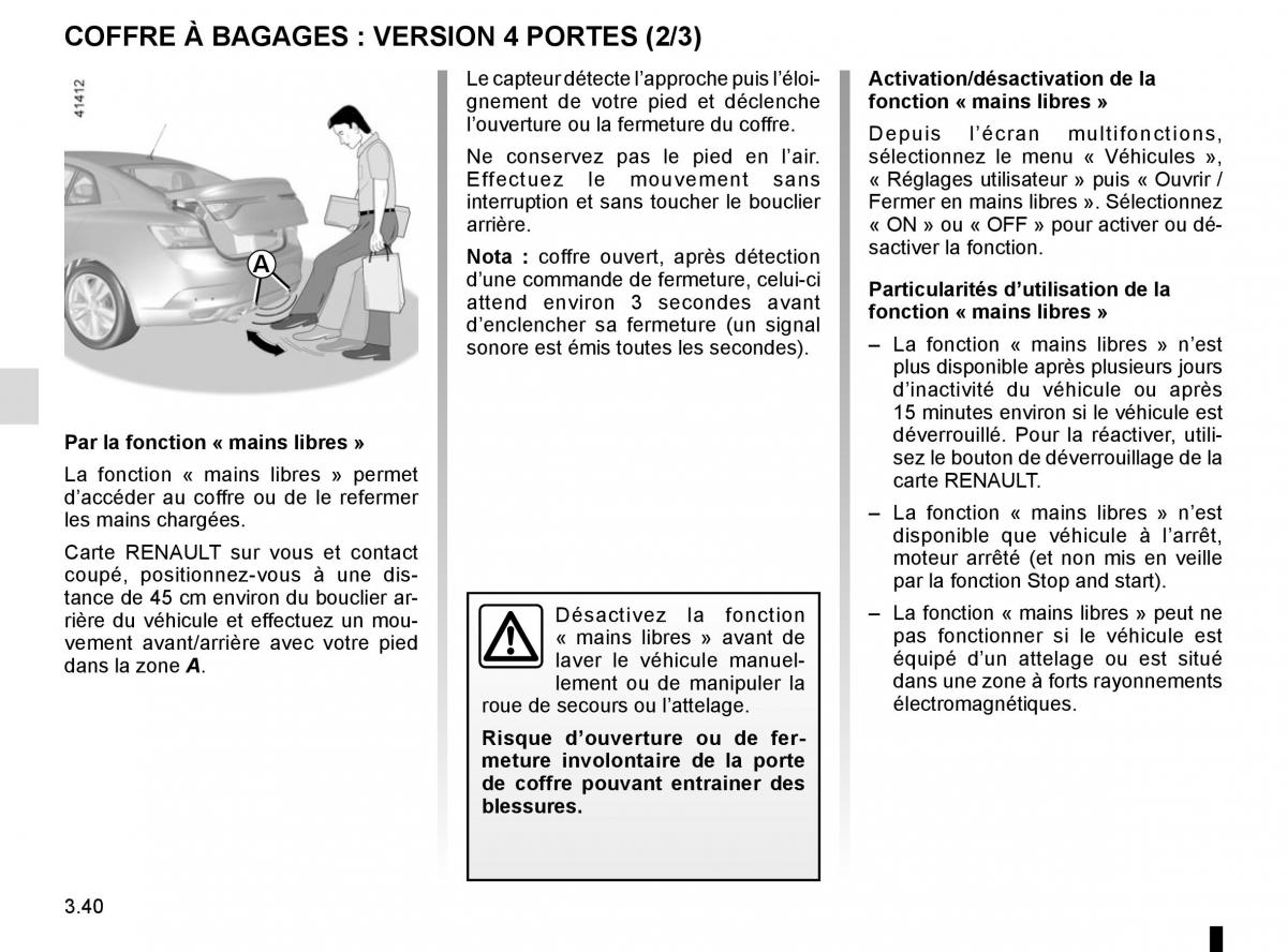 Renault Megane IV 4 manuel du proprietaire / page 234