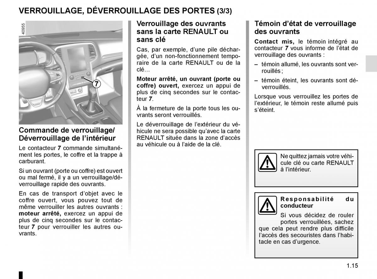 Renault Megane IV 4 manuel du proprietaire / page 21