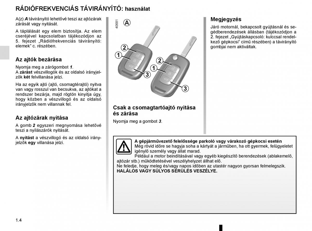 Renault Megane IV 4 Kezelesi utmutato / page 10