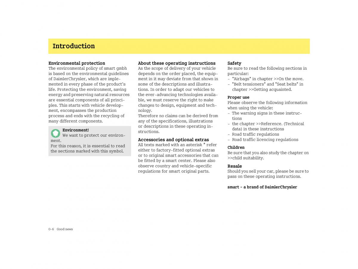 Smart Forfour I 1 owners manual / page 8