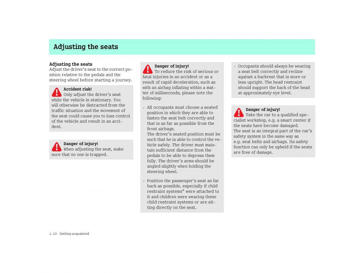 Smart Forfour I 1 owners manual / page 18