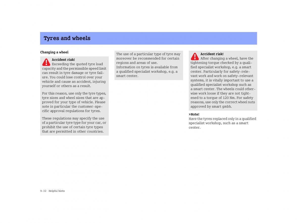 manual  Smart Forfour I 1 owners manual / page 236
