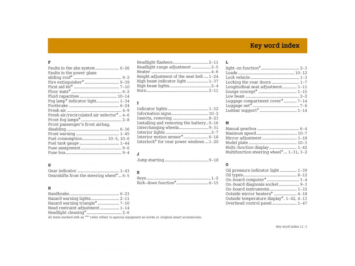 Smart Forfour I 1 owners manual / page 263