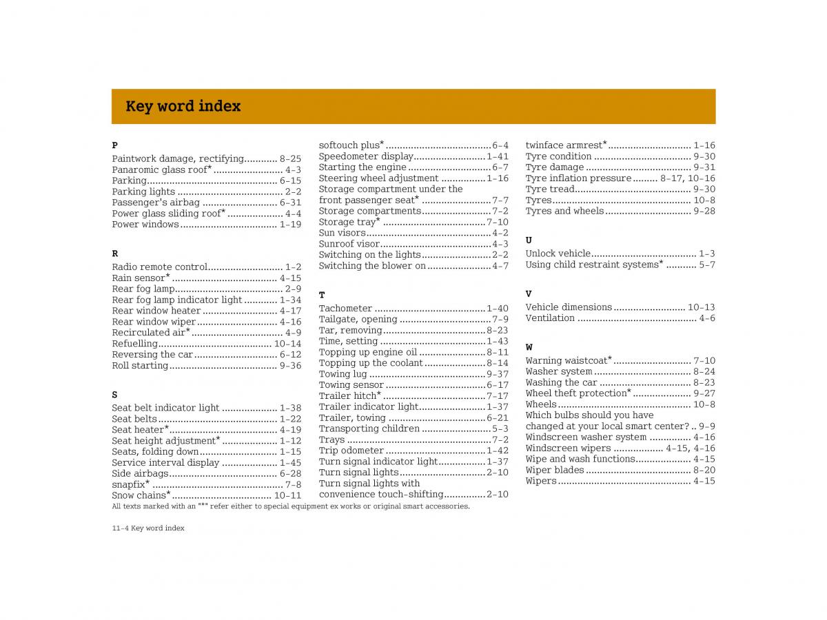 Smart Forfour I 1 owners manual / page 264