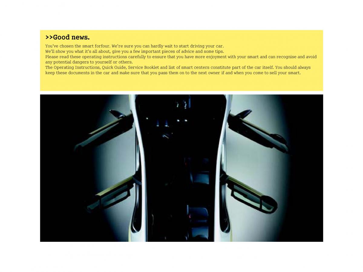 Smart Forfour I 1 owners manual / page 3