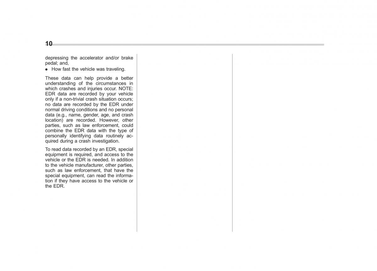 Subaru Impreza IV 4 owners manual / page 13