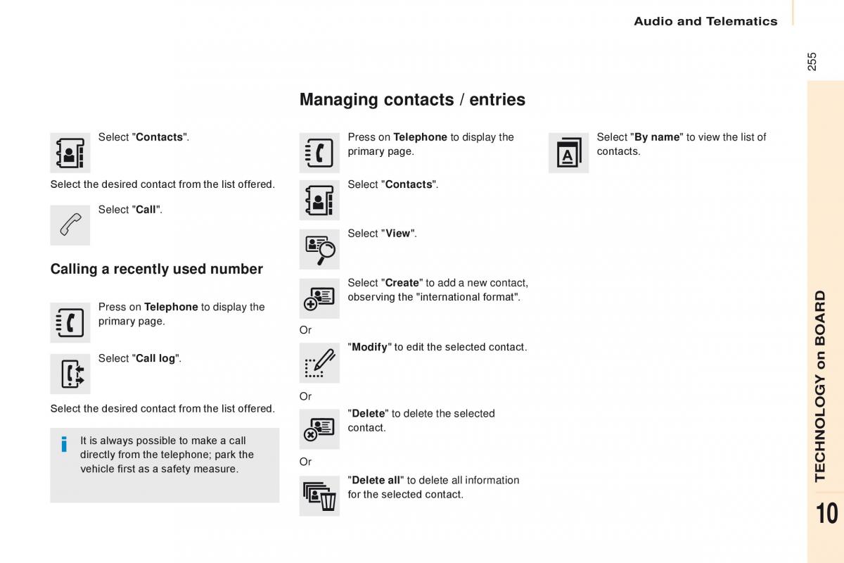 Citroen Berlingo Multispace II 2 owners manual / page 257