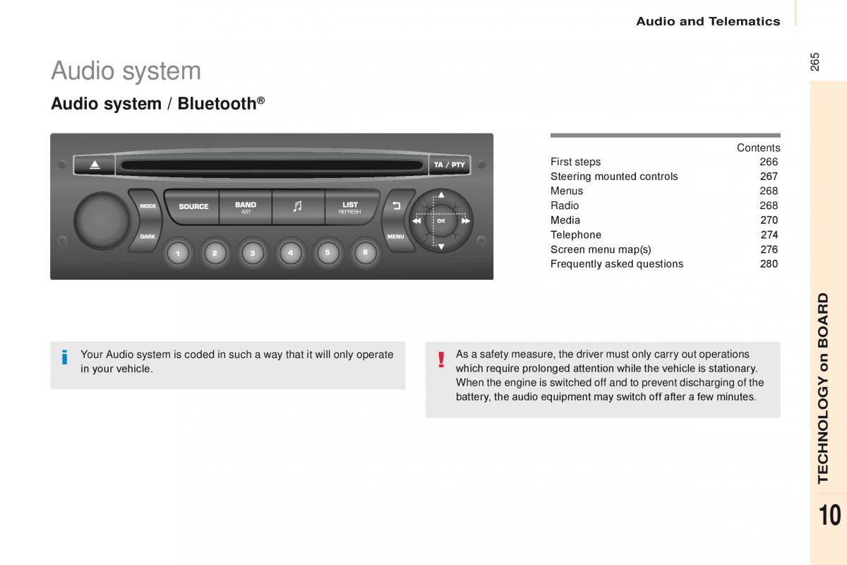 Citroen Berlingo Multispace II 2 owners manual / page 267