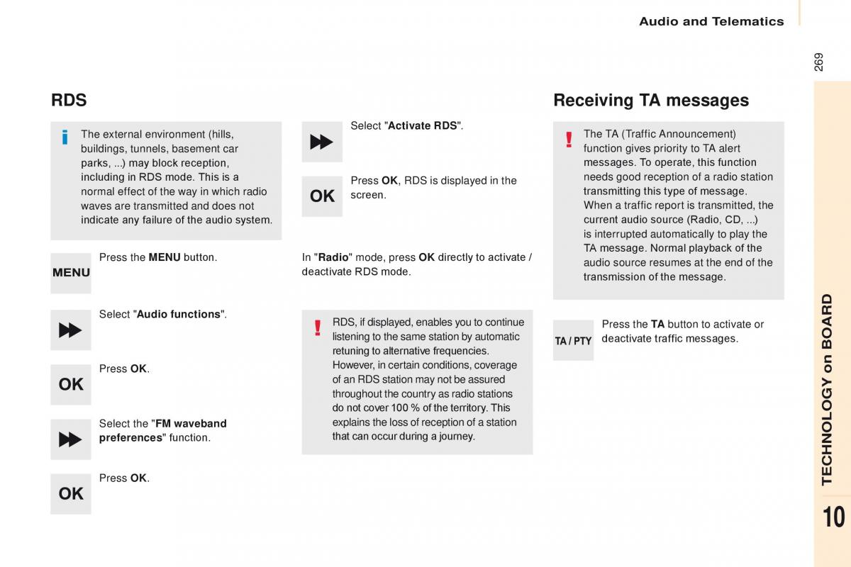 Citroen Berlingo Multispace II 2 owners manual / page 271