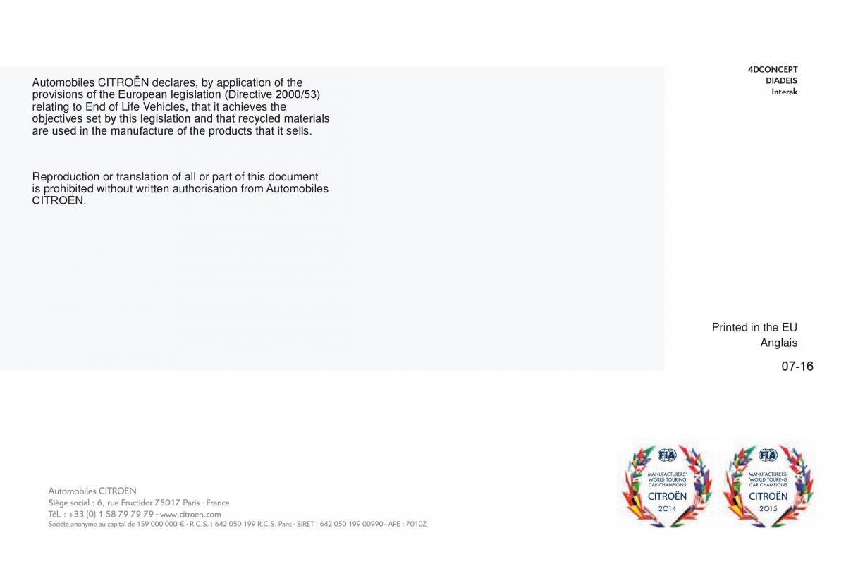 Citroen Berlingo Multispace II 2 owners manual / page 291