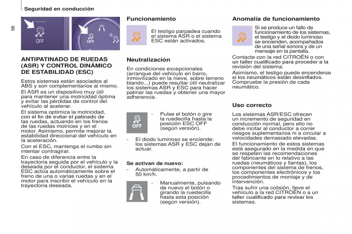 Citroen Berlingo Multispace II 2 manual del propietario / page 98