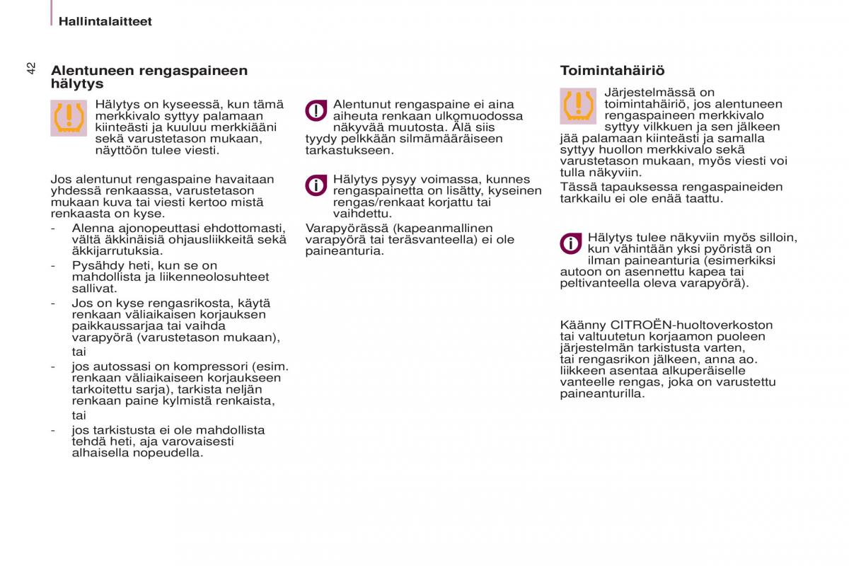 Citroen Berlingo Multispace II 2 omistajan kasikirja / page 44