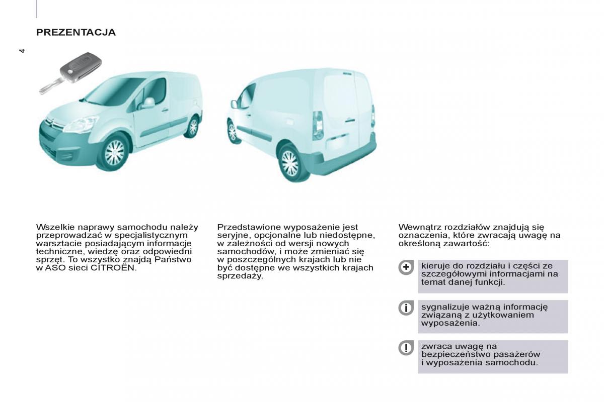 Citroen Berlingo Multispace II 2 instrukcja obslugi / page 6