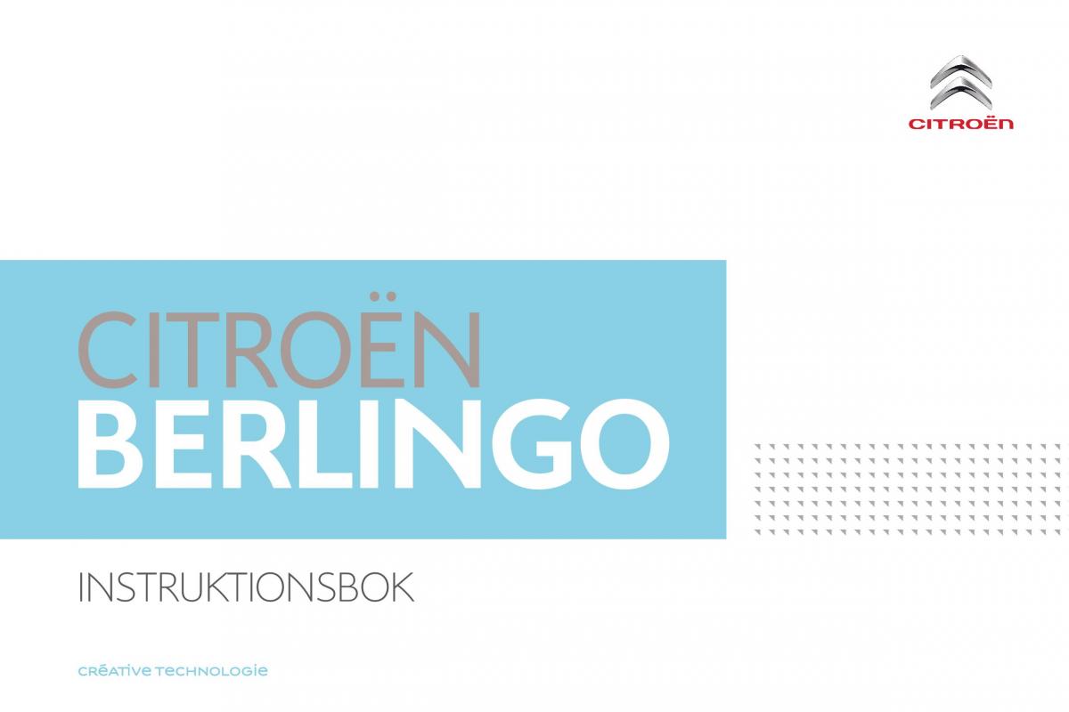 Citroen Berlingo Multispace II 2 instruktionsbok / page 1